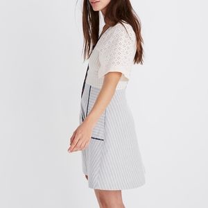 Madewell Patchwork Square neck Dress